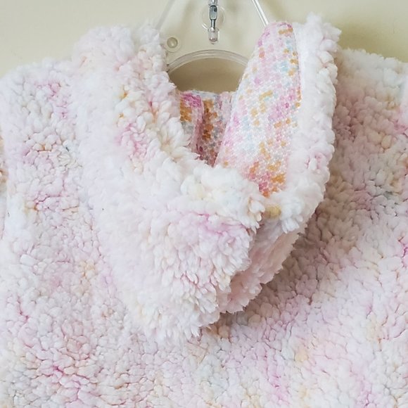 XOXO Girl's Pink Fuzzy Full Zip Hoodie SZ M (5/6) - Picture 6 of 8